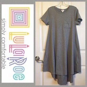 LuLaRoe Carly Gray Dress XL NWT